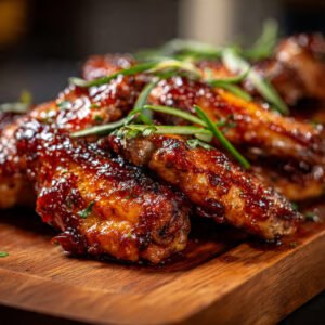 alitas de pollo en freidora de aire