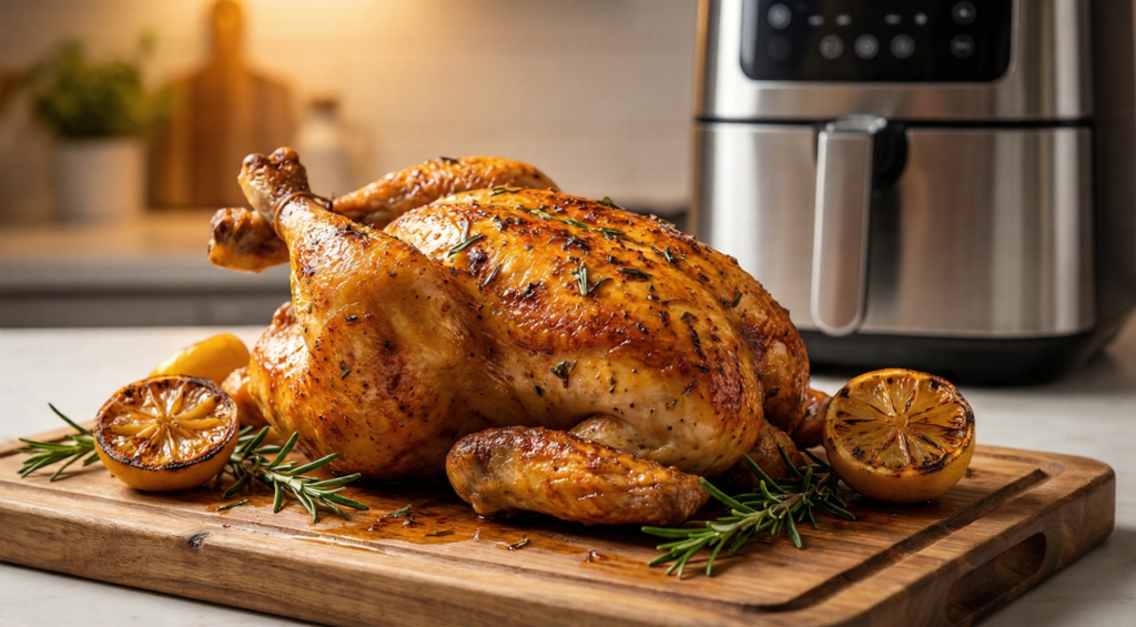 pollo asado en freidora de aire