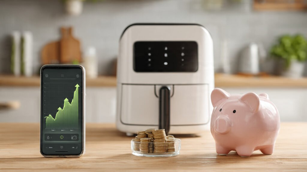 ahorro luz freidora de aire